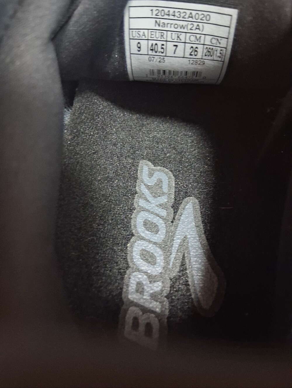 Brooks Adrenaline GTS 25 All Black Running Shoe Women’s Size 9 (2A) Narrow * NEW - Picture 8 of 8